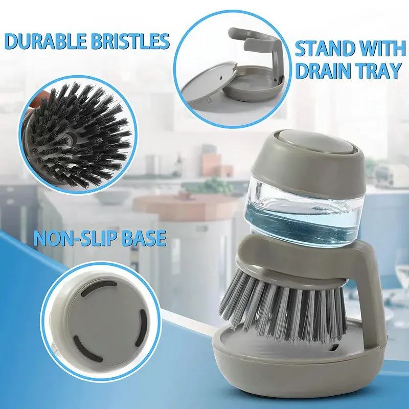 Dishwashing Brush with Soap Dispenser | soap dispensing dish brush