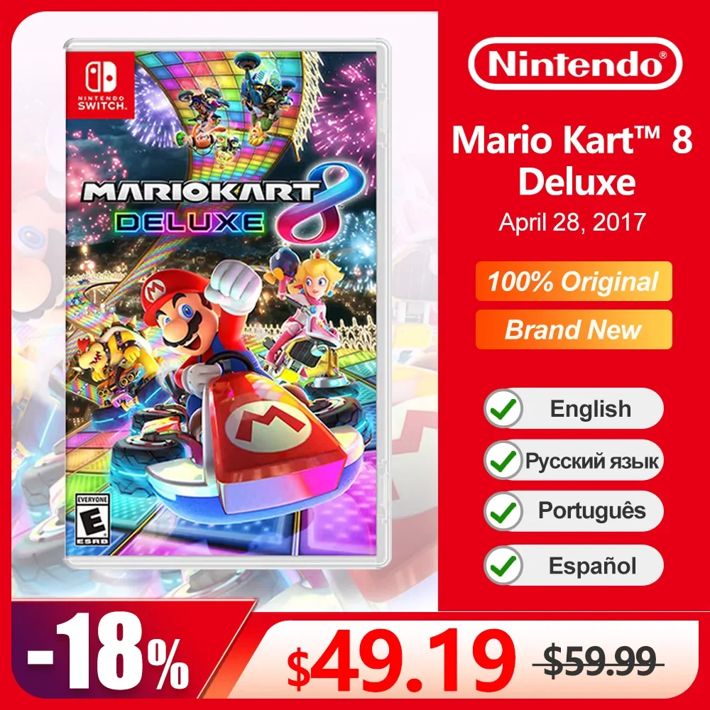 Mario Kart 8 Deluxe Nintendo Switch Offerte Di Gioco 100% Ufficiale Originale Gioco Fisico Card Genere Racing Per Switch Oled Lite