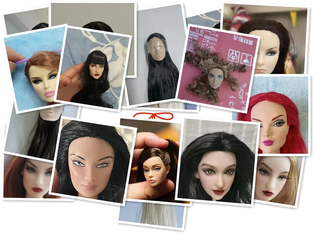 

30 см Оригинальные французские головки для кукол, модные лицензионные головки, качественные головки для кукол для девочек, одевание, детали для игрушек «сделай сам»