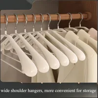 10pcs wide shoulder seamless hangers, non slip and non bulging, suitable for both dry and wet use, high load-bearing capacity 1