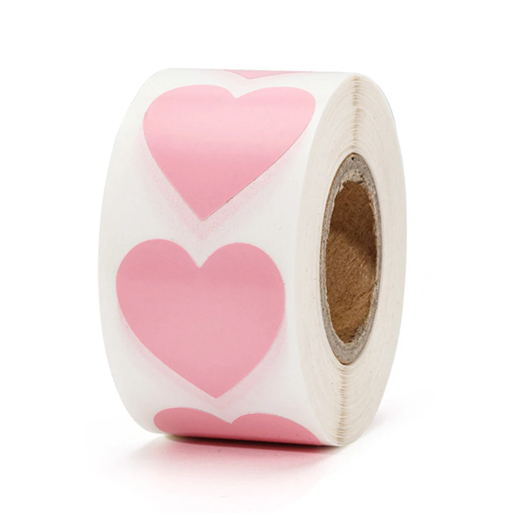 Cute Stickers 50-500pcs Heart Shape Valentine's Day Stickers Birthday Party Seal Labels