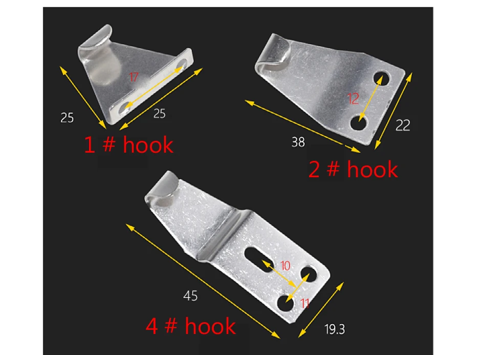 Description Picture 4 of itemStainless Steel Window Lock Insurance Anti-theft Aluminum Alloy Window Crescent Lock Plastic Sliding Door Translation Window