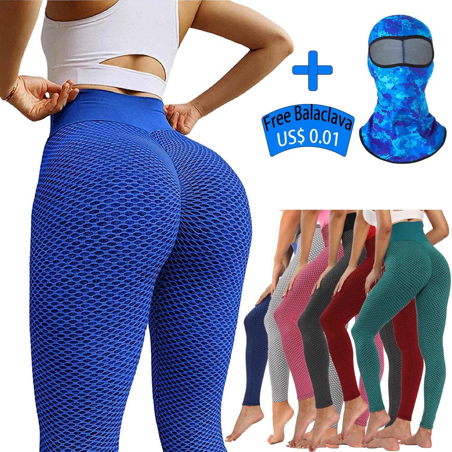 Plus Size Booty Scrunch Leggings Tik Tok Tiktok High Waist Gym Tights