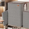 100/140/180L Household Storage Bag Waterproof Foldable Blanket Storage Bag Large Capacity with Reinforced Handle/Sturdy Zippers 2