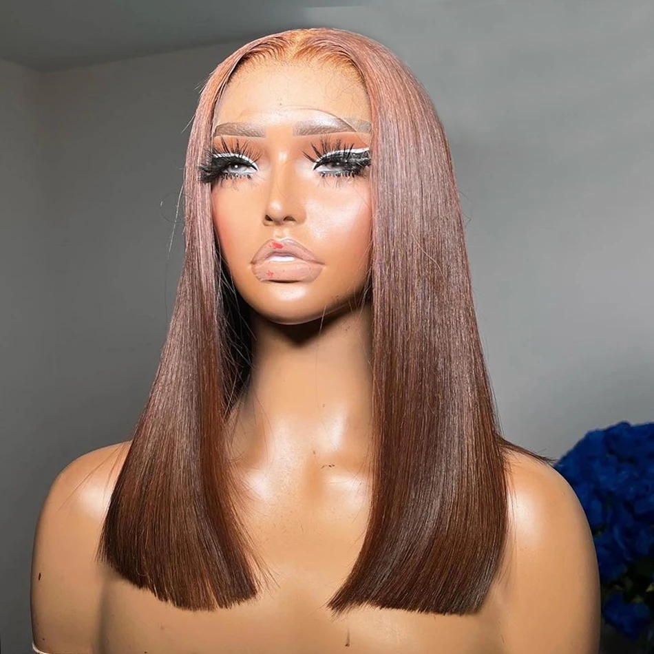 Straight Short Bob Wig Human Hair Glueless Lace Frontal 13x4 Transparent Lace Front Wigs with human hair wig lace front wig human hair wigs front lace wig
