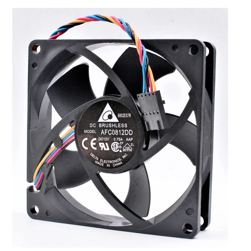 AFC0812DD   ð , 8cm 8020, 80x80x20mm, 80mm , DC12V, 0.75A, 4 