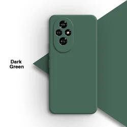 Premium Soft Silicone Protective Case - High-Quality Liquid Silicone Back Cover for Honor 90 (Dark Green)