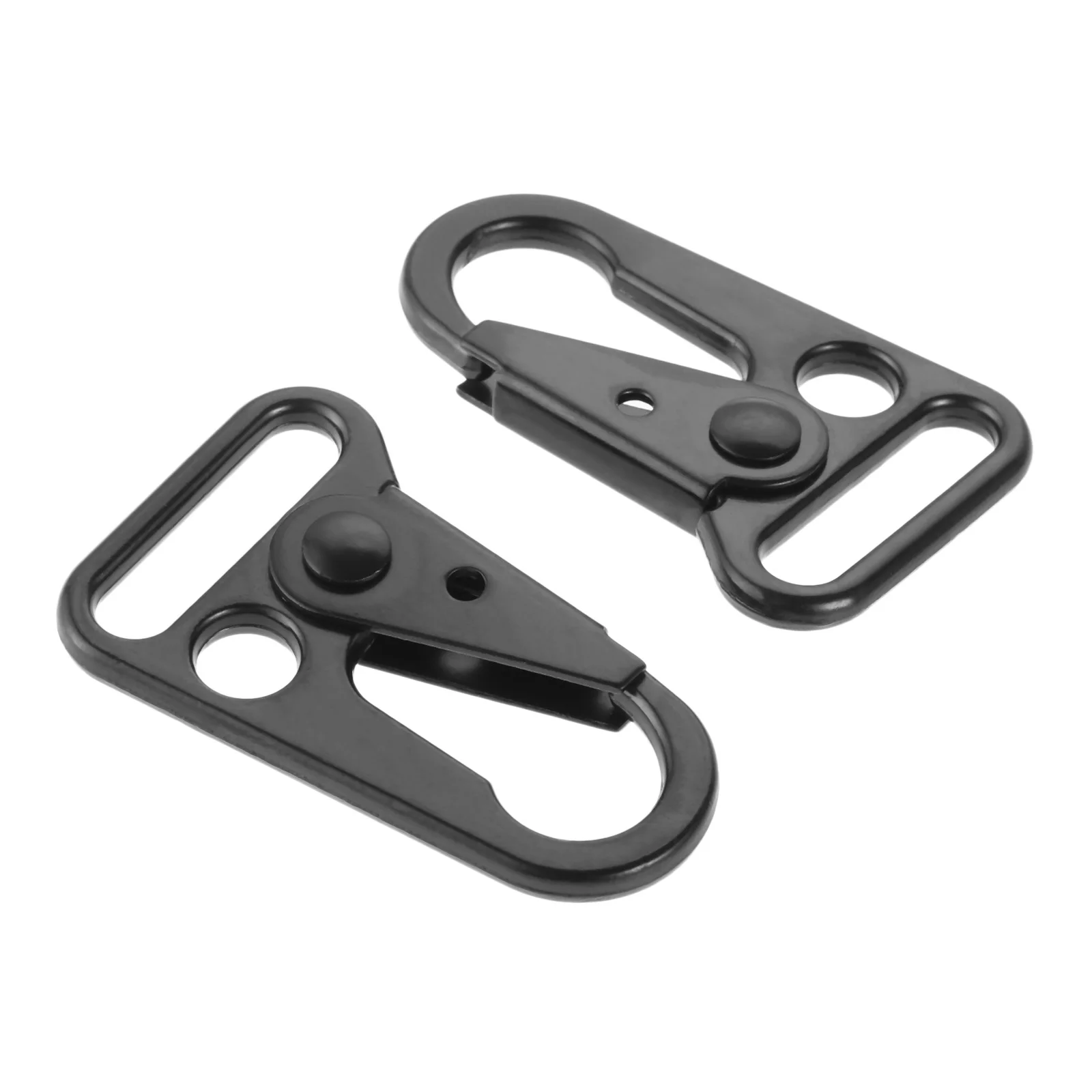 2pcs Webbing Carabiners Sling Snap Hook Clips Heavy duty Multi-functional  for Outdoor Camping Hiking Shooting Aluminium Alloy