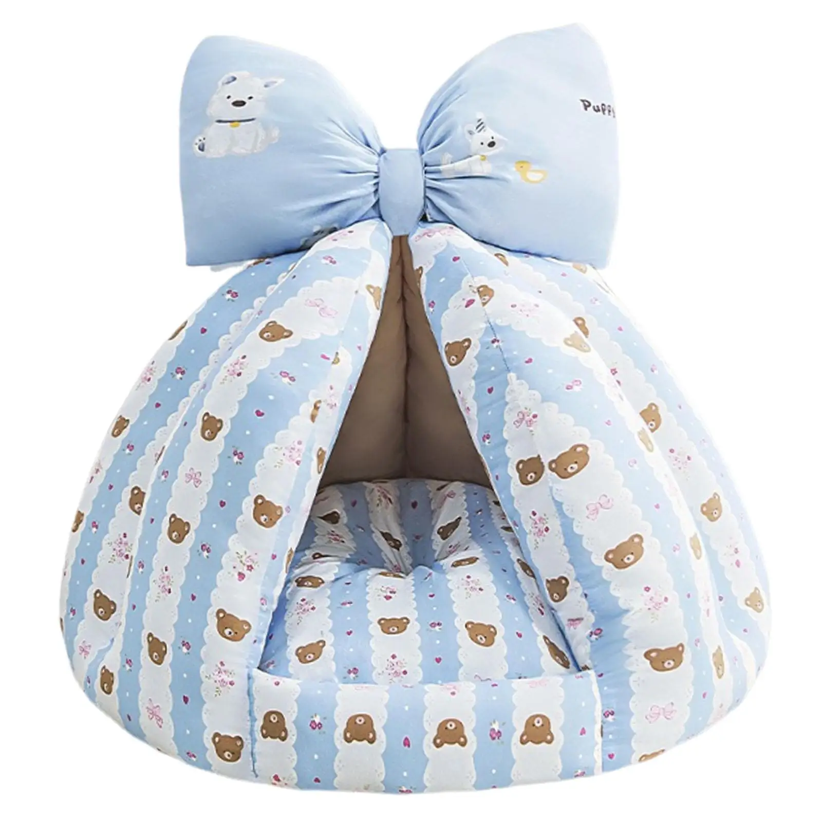Hamster House Hideout Thickened Portable Hut Half Enclosed Cozy Comfortable Sleeping Nest for Guinea Pigs Gerbil Sugar Glider