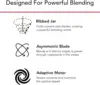 K150 3 Speed Ice Crushing Blender with 2 Personal Blender Jars - KSB1332Y,Passion Red, 48 oz 6