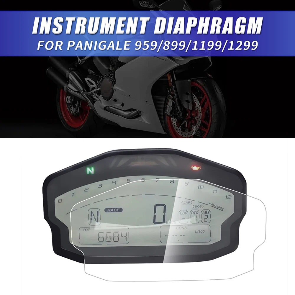 Motorcycle Instrument Cluster Scratch Protection Film for Ducati Panigale 899 959 1199 1299