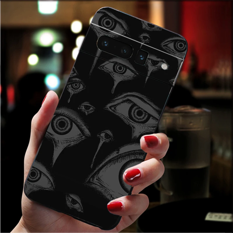 Scary Face Eyes Phone Case with Spooky Design