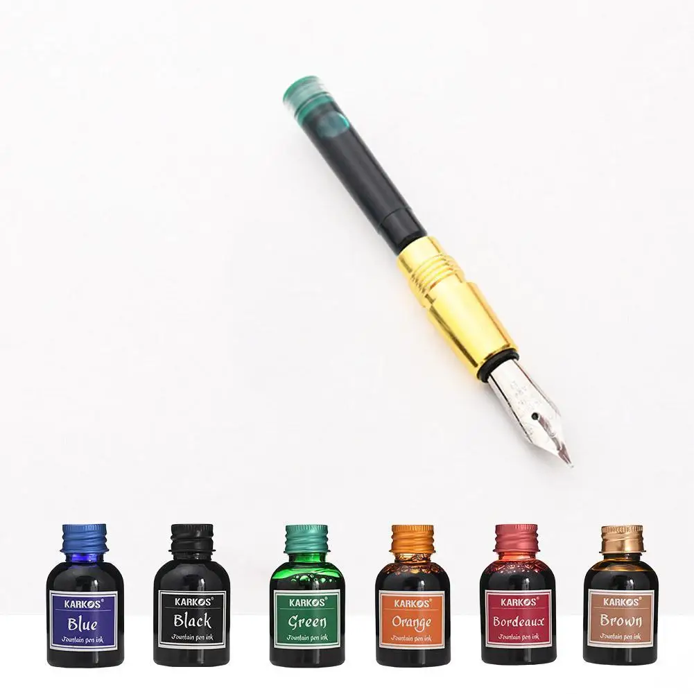 Tinta de pluma estilográfica de colores puros, recarga Universal, líquido suave, 10 colores, 30ml por botella