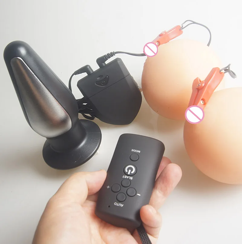 Electro Shock Bdsm Plug Anale Vaginale Giocattoli Del Sesso, Morsetti Per Capezzoli Antiurto Elettrici, E Stim Estim, Elettrostimolatore, Elettrosesso