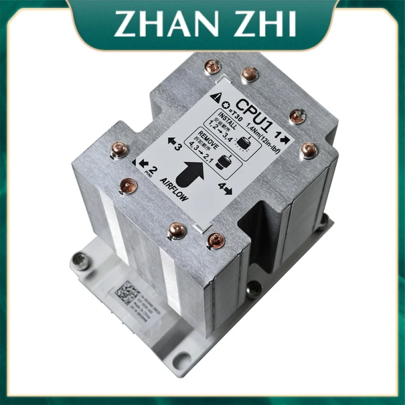 Nuovo Cn-0R5Nn8 Per Precision Tower 7920 T7920 R5Nn8 Muslimate Cpu Heatsink Workstation Rad Cpu Cooler Con Brace