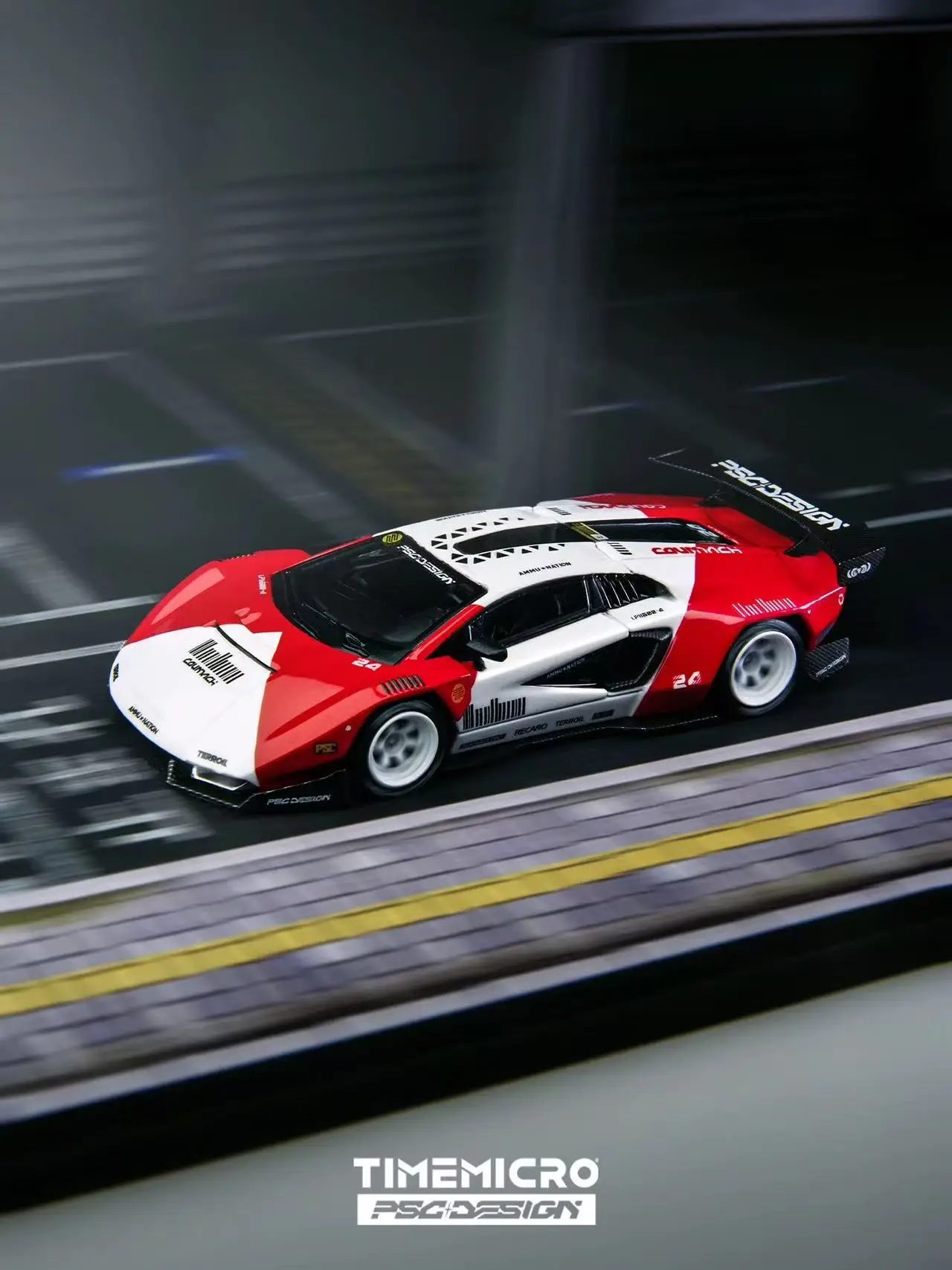 TimeMicro × PSC DESIGN 1:64 PSC New Countach first Release