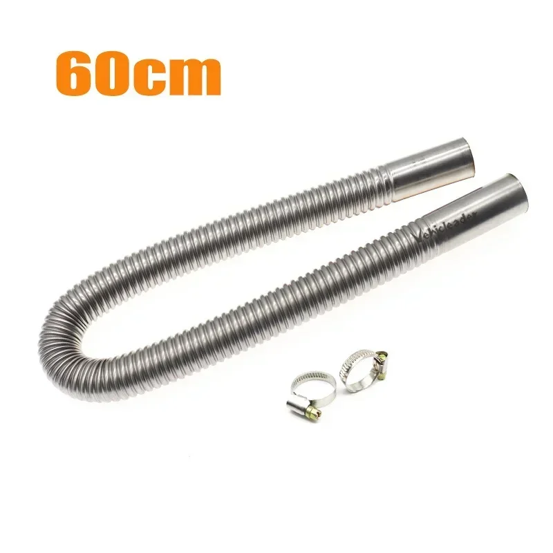 Hifrom Tubo Di Scarico In Acciaio Inox 60 Cm - Diametro 25 Mm Per Riscaldatori Parcheggio, Auto, Camion E Barche
