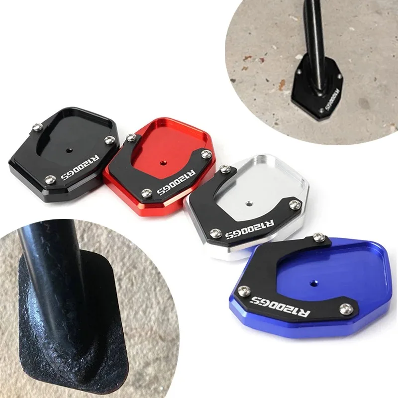 Motorcycle Kickstand Extender Aluminum Side Stand For BMW R1200GS 2007-2011 2012 R 1200 GS adv Adventure 2008-2011 2012