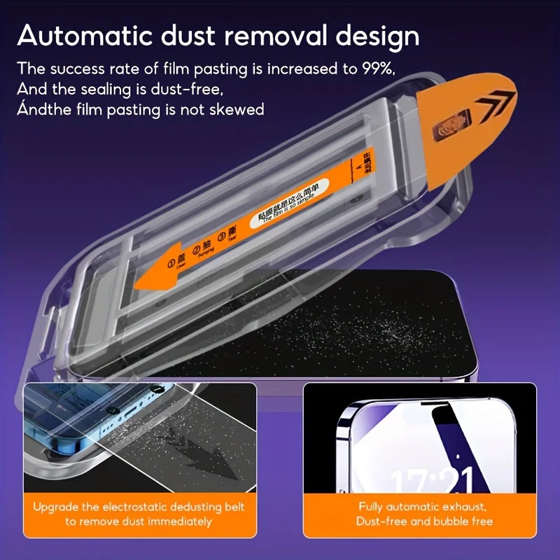 Tempered Glass Screen Protector For IPhone 16 15 14 13 12 11 17 16e Protective Film IPhone16 Pro Max XR X XS 7 8 16Plus_voghion.com