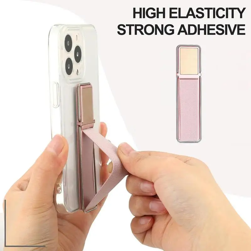 Phone Strap Telescopic Phone Kickstand Cell Phone Grip Telescopic Phone Finger Strap Stand Universal Finger Kickstand For Most