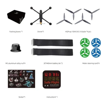HGLRC MY10 Drone FPV a lungo raggio BNF PNP 10 pollici 3215 900KV 6S F405 60A 2.5W VTX ELRS Ricevitore per la cinematografia aerea