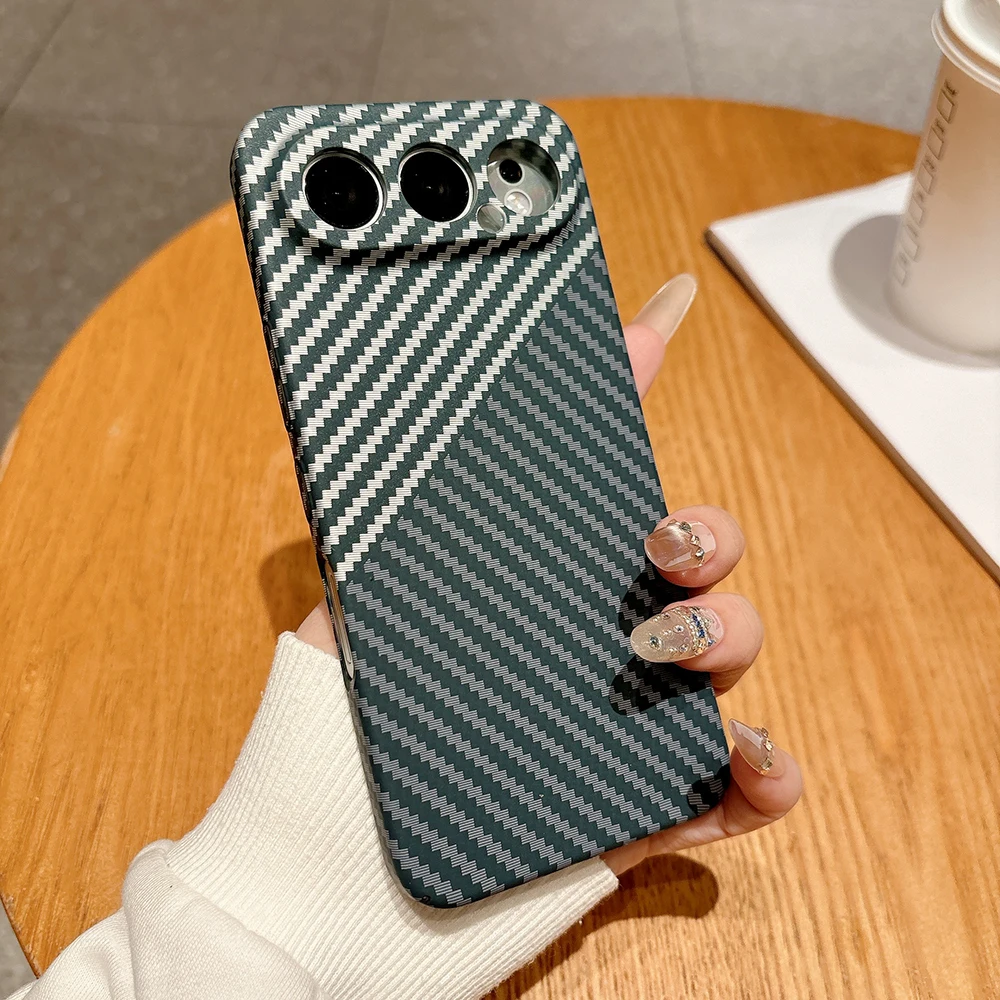 Carbon Fiber Anti-Fingerprint Protective Case - Slim Hard Shell