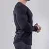 Men Running Slim Fit T-shirt Long sleeves Sports Tees Gym Fitness Sweatshirt Male Jogging Tracksuit Cotton Athletic Shirt Tops 5