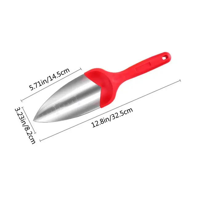 Hordozható Kerti Lapát Ásó Rozsdamentes Acél Többcélú Kemény Műanyag Fogantyú Ásószalag Bonsai Otthon - Image 6