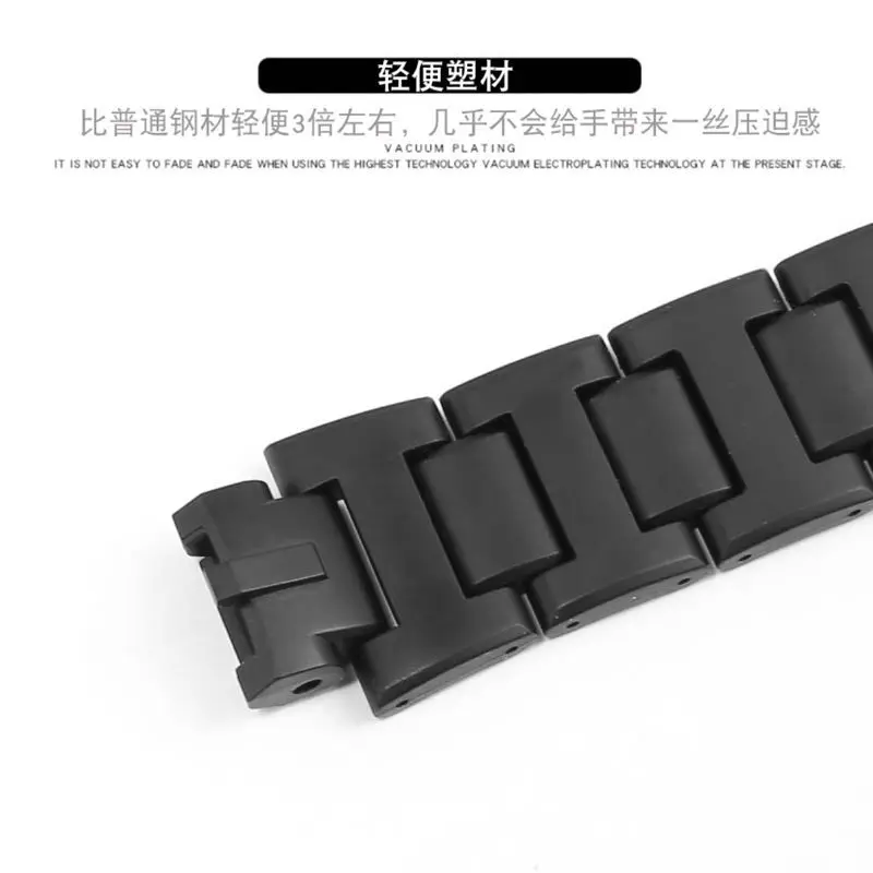 Watch bracelet  For Casio PROTREK PRW-6000 6100 3000 3100 black plastic steel mountaineering watch strap