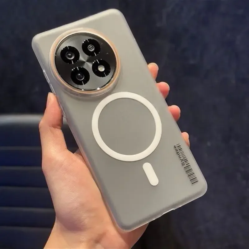 MagSafe Compatible Matte Hard Case with Magnetic Wireless Charging