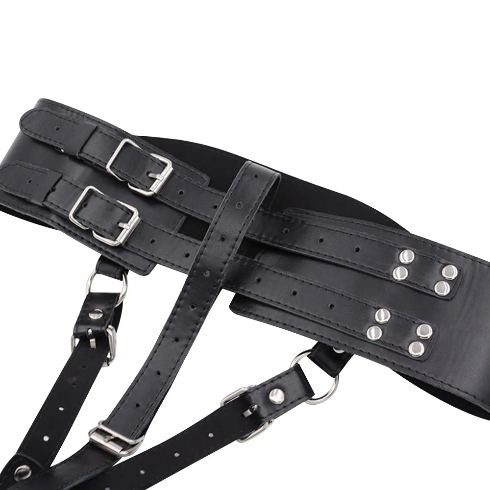 Leather Strap on Bdsm Bondage AV Vibrator Magic Wand Holder Belt Attachment Accessory fits_voghion.com