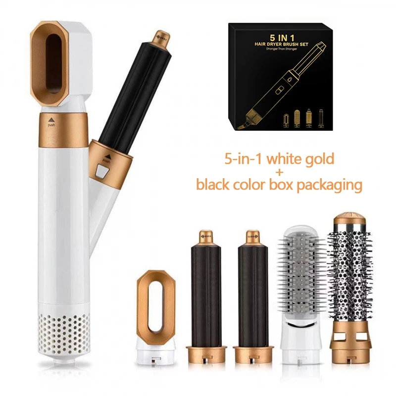 5 in 1 Hair Dryer Brush Set - White, Black and Gold
New Amazon.com : 5 in 1 Hair Dryer Brush Set, Blow Dryer Brush  main image 2