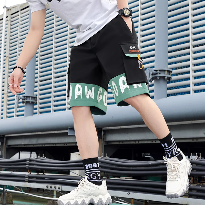 Modische Herren-Freizeitshorts 2026 Sommer Streetwear Fünf-Cent-Hose Jugend Outdoor-Sport Lose Elastische Taille Jogger Cargo-Hose – Detail 12