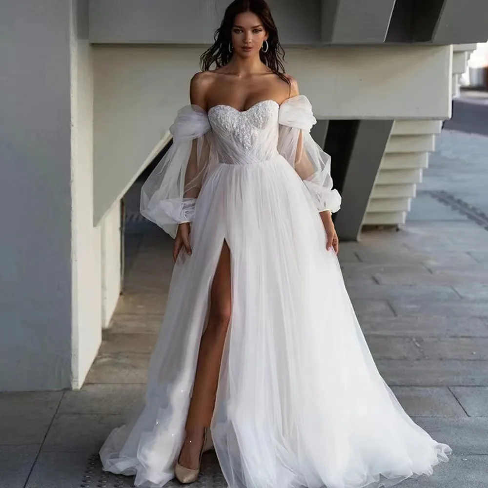 

MK1497-Light wedding dress elegant reception dress