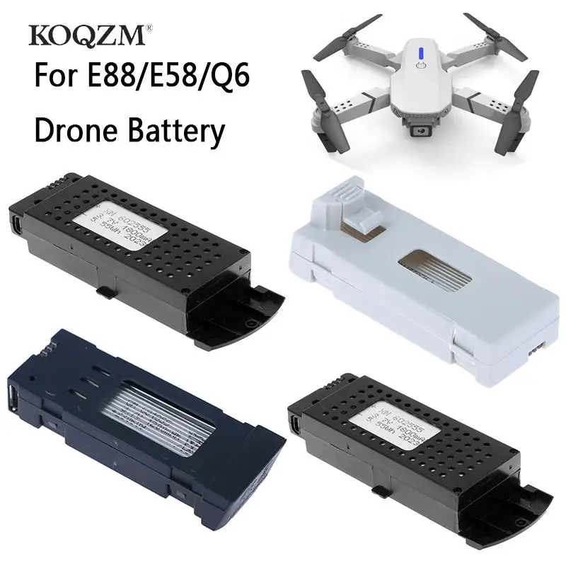 3.7v 1800mAh 2600mAh Battery For Q6 E88 RC Drone Battery For E58 UAV Quadcopter aircraft Battery parts Model 1pc/2pcs