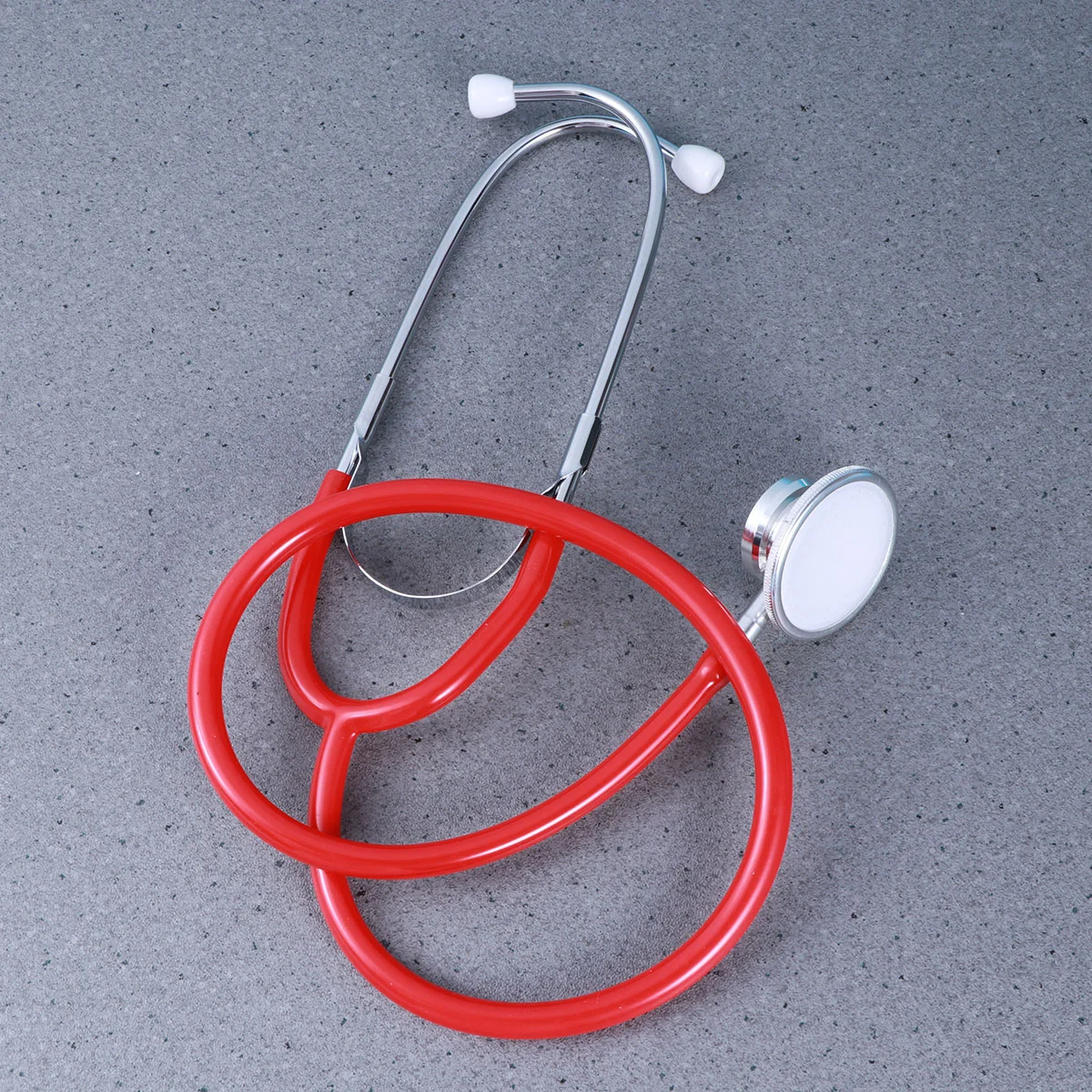 Portable Medical Stethoscope Dual Head Auscultation Device For Lung Examination Professional Grade Healthcare Equipment Red