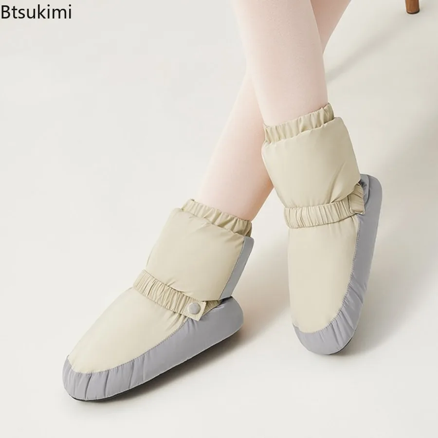 Ballet Shoes Ballet Boots Winter Ballet Warm Up Booties Kid National Dancing Shoes Adults Modern Dance Ballet Point Warm Shoes Exercises Ballerina Boots