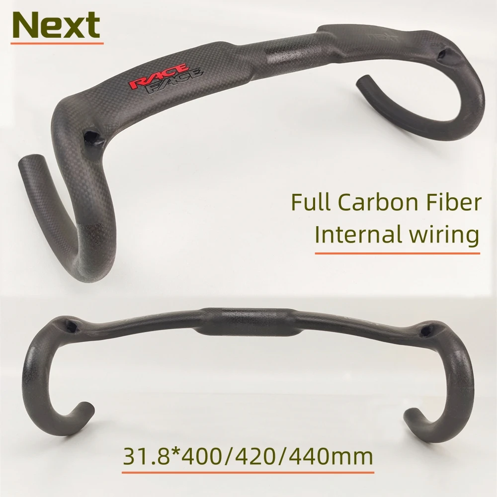 Carbon Fiber Bicycle Handlebar,Road Bike Cycle Handlebar Internal Wiring31.8* 400/420/440mm Bike Accessories