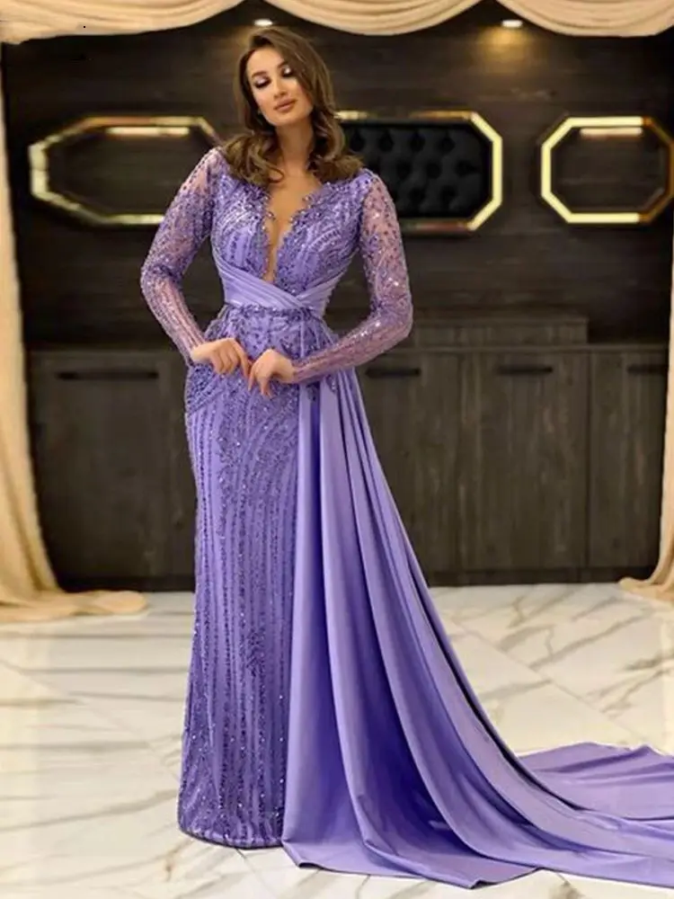 専用★ コンテストドレス マーメイド/パーティ/スパンコール 紫 楽天市場】マーメイドドレス 高級感 パーティードレス ウエディング