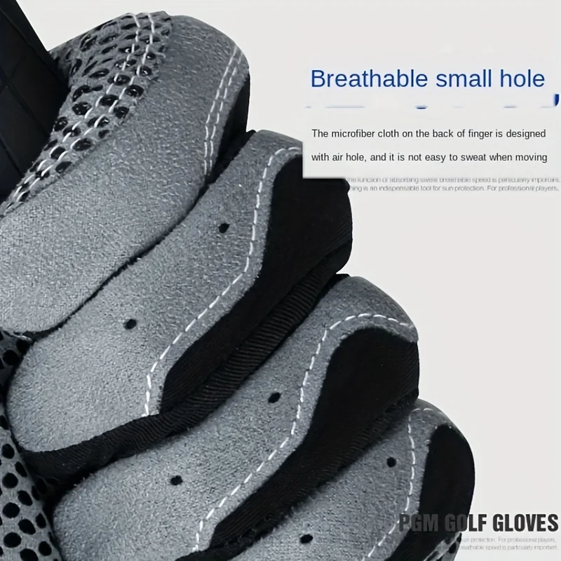 PGM Professional Golf Gloves Microfiber Cloth Fabric Breathable Non-Slip Gloves Club Swing Putting Training Gloves 4