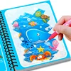 Reusable Water Coloring Book Magic Drawing Book for Kids Toddler Painting Book Montessori Educational Learning Toys for Children 4