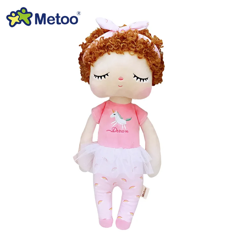 Original Metoo Doll Full Series Angela Stuffed Doll Curls Angel Fruits Dress Up Wedding Plush Toys Baby Kids Gift 5