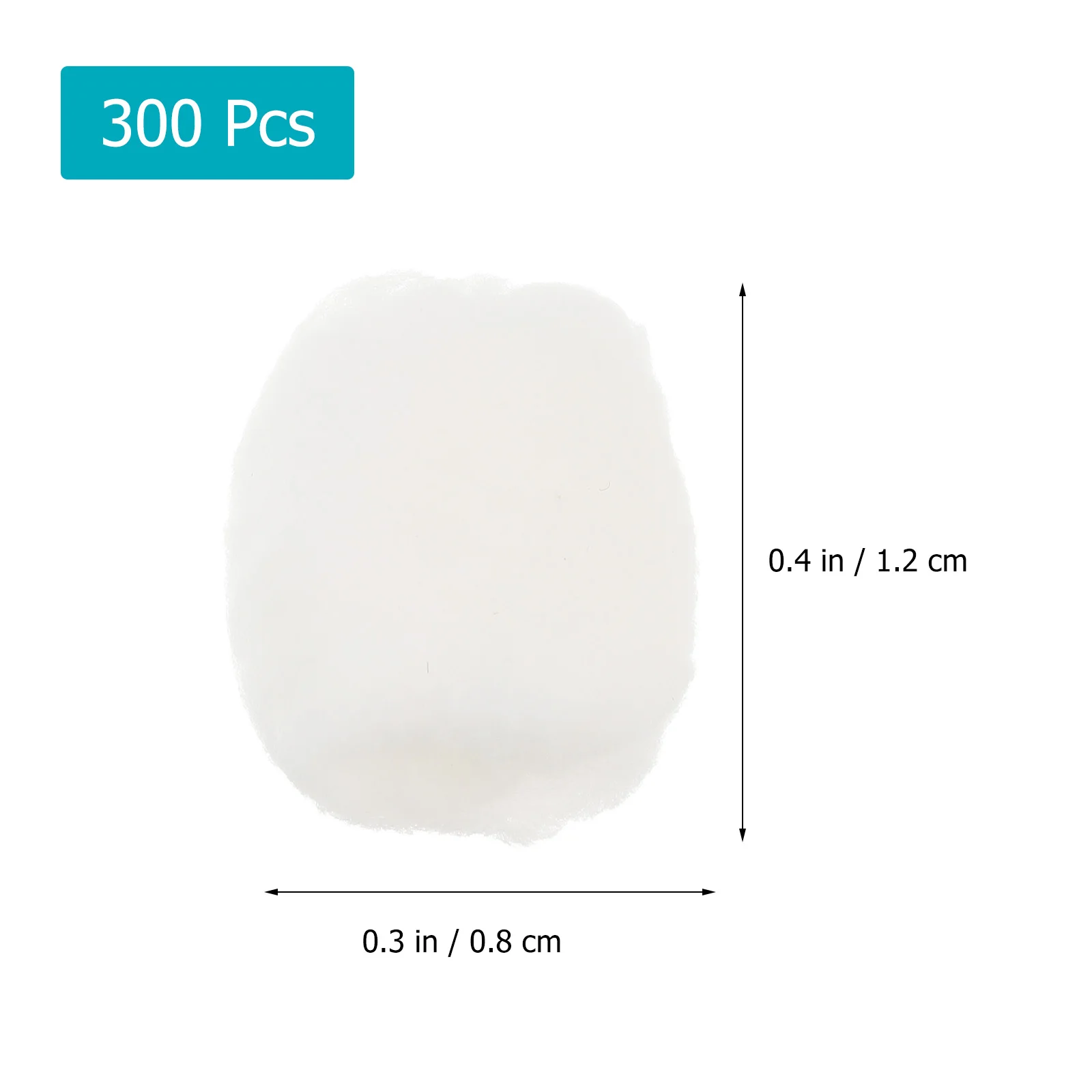 300pcs Makeup Cotton Balls Degreasing Cotton Ball for Beauty Salon Home Use ( in a bag, 3 bags in total)