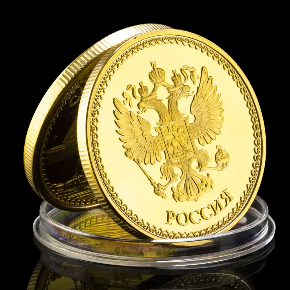 Aphrora Cruiser Souvenir Coin Golden Plated St.Petersburg Naval Base Commemorative Coins Collection Gift - Image 4