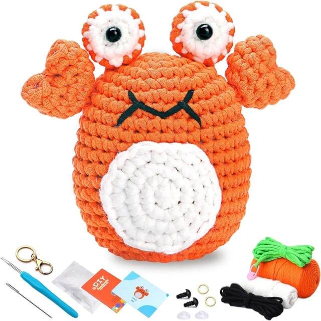 LMDZ Crocheting Kit for Beginners Cotton-Nylon Blend Yarn Crochet