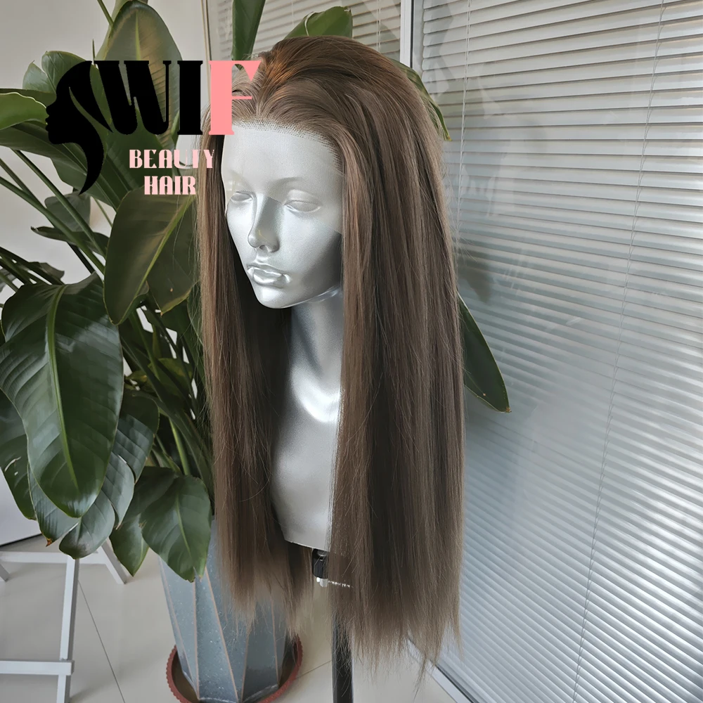 Lace Front Wig Long Natural Straight Synthetic Wig Women