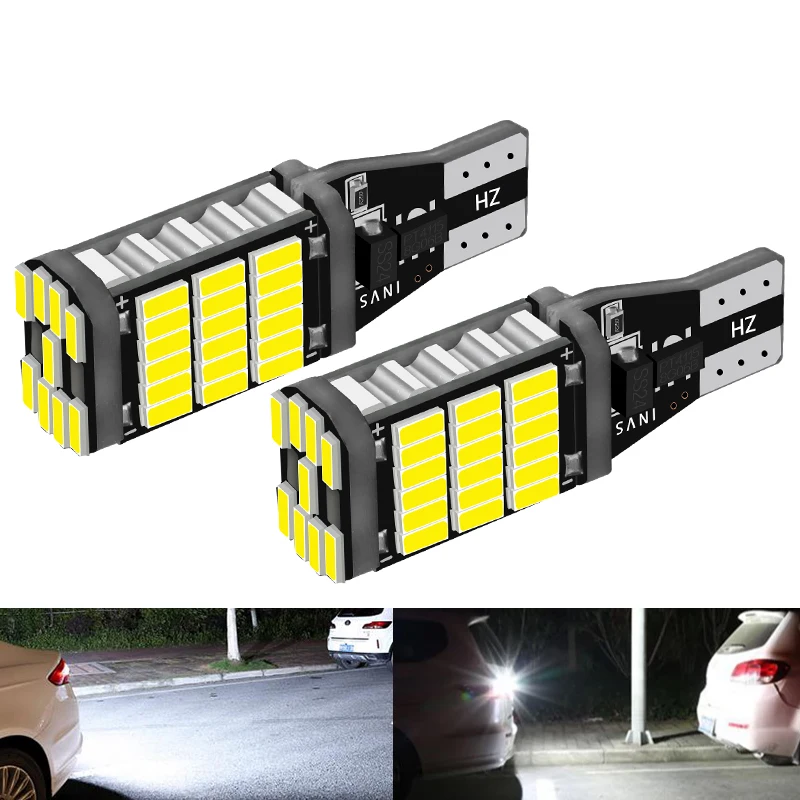 

2 шт., Автомобильные светодиодные лампы T15 W16W 921 912 T16 902