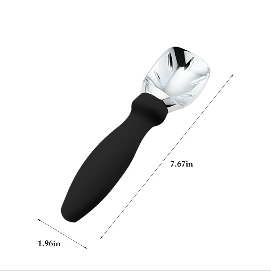 Heavy Duty Ice Cream Scoop Nonslip Alloy Fruit Scoop Desert Spoon Coffee Spoon Ice Cream Home Kitchen Accessories