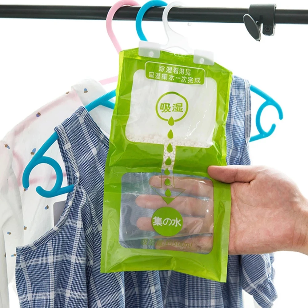 Anti-Mold Desiccant Bags Home Wardrobe Dehumidifier Bag Wardrobe Drying Bag Hanging Moisture Bag Closet Cabinet Storage Rack 4