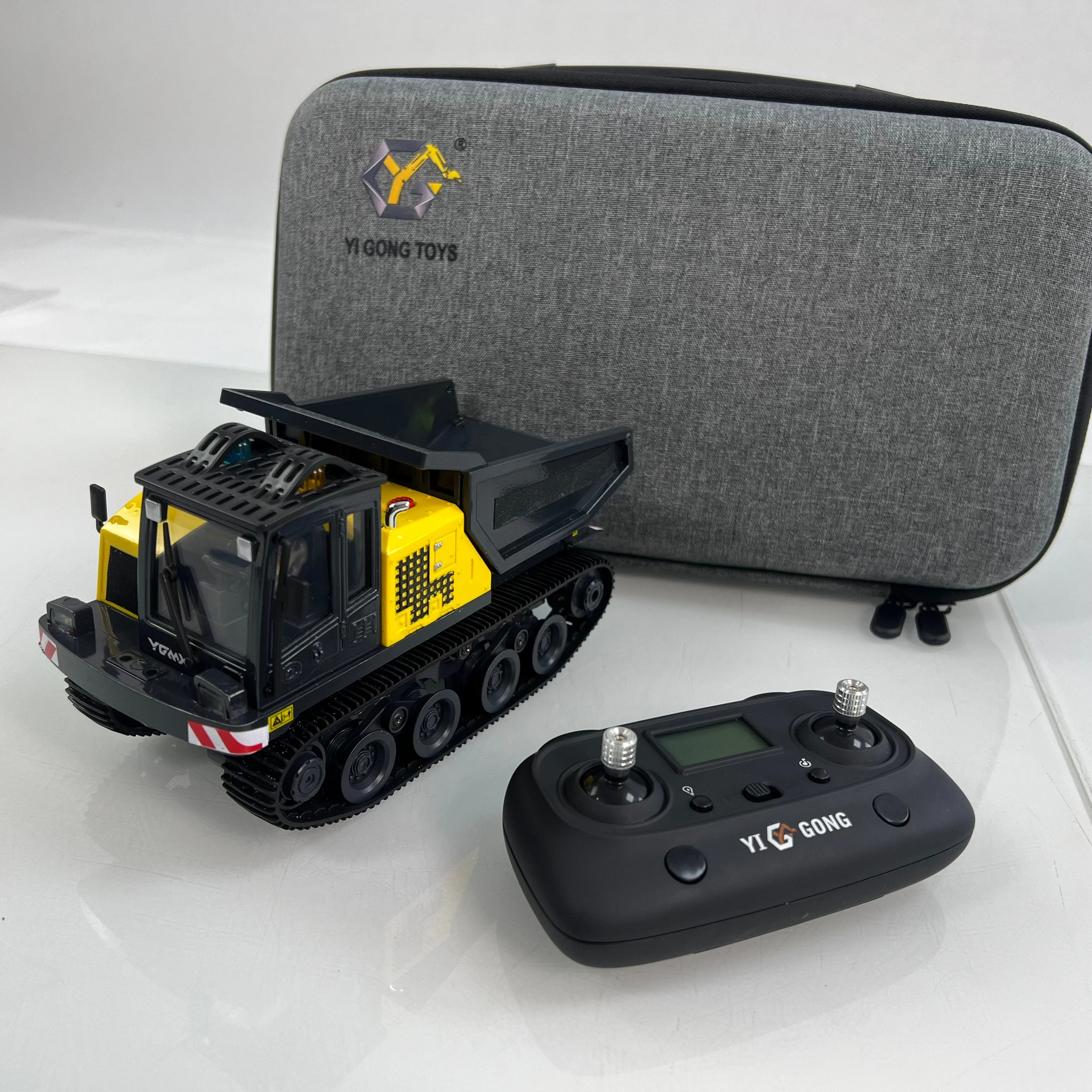 RTR 1/50 T14R Panther Electric RC Crawler Dump Truck Construction Vehicle Tracked Tipper Finished Model Toys Lights Sounds Unit